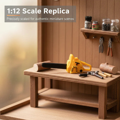 🪚 Miniaturni Model Motorne Žage 1:12 – Avtentičnost Za Diorame In Zbirke! 🎀