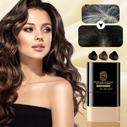 （🔥Kupite 1 dobite 1 gratis🔥)💇♀️ Začasna Barvna Palčka – Hitro Prekrivanje Sivih Lasov! ✨
