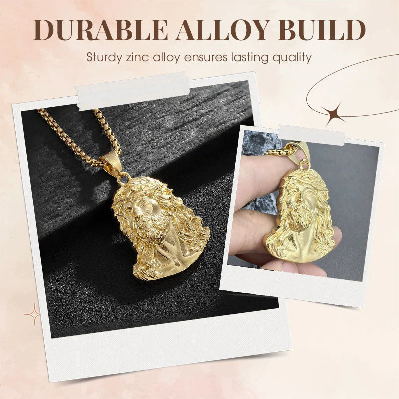 【🎁 Popolno darilo!】Ogrlica z obeskom, ki prikazuje podobo Jezusa