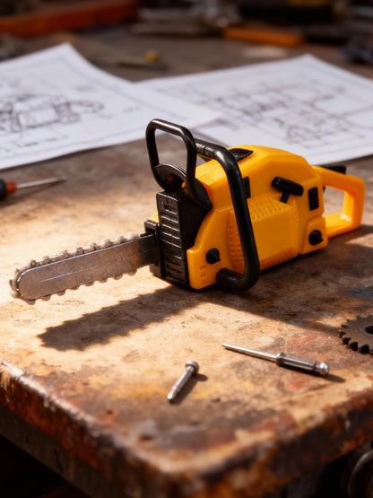 🪚 Miniaturni Model Motorne Žage 1:12 – Avtentičnost Za Diorame In Zbirke! 🎀