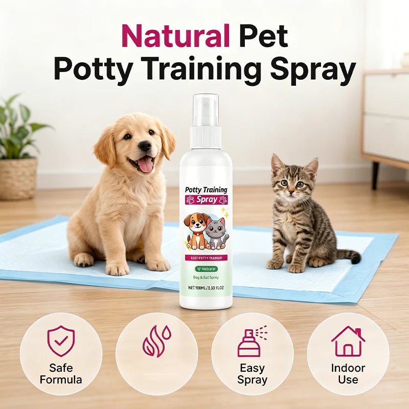 🐶🐱 Razpršilo za učenje čistoče za pse in mačke – spodbuja učenje čistoče ✨