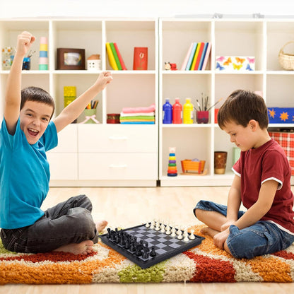 ♟️ Magnetni šah s zložljivo desko – igrajte kjerkoli! ✨