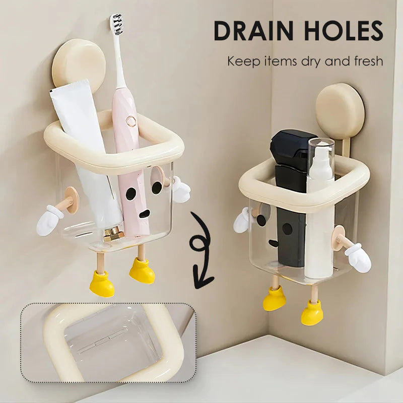 【🎁Več ko kupite, več popustov dobite】Škatla za shranjevanje v kopalnici s priseskom