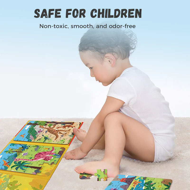 【🧩 Spodbuja kognitivni razvoj in je zabavno!】Magnetne sestavljanke za otroke