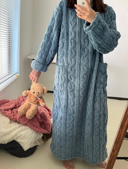 🎁Toplo darilo-Zimska koralna žametna oblačila za dom