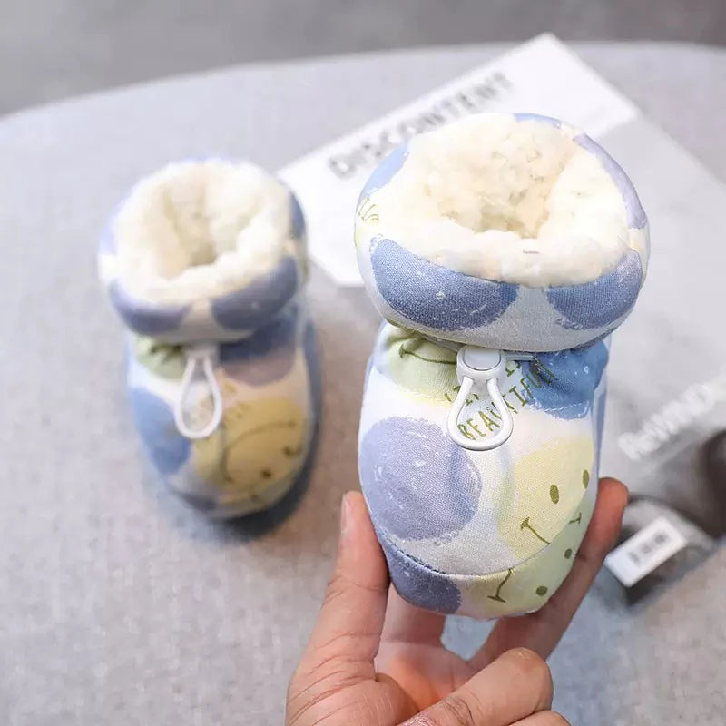 【👶 360° mehka obloga za stopala, vpija znoj in vas greje】Topli krzneni otroški škornji