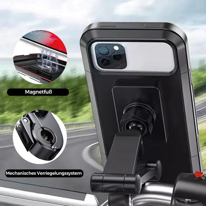 【🚲 Je odlična izbira za navigacijo, fotografiranje ali snemanje videoposnetkov med potovanjem!】Univerzalno vodoodporno držalo za mobilni telefon za kolesa in motorna kolesa