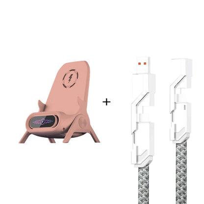 ⚡ Brezžični hitri polnilnik + hlajenje: Univerzalno stojalo za telefon - udobje in stil!