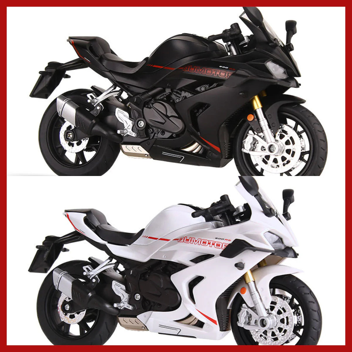 🌟 Model motornega kolesa 1:12 – Interaktivne luči + zvoki! 🏍️