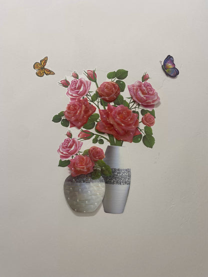 🌼 Cvetlična čarovnija za vaš dom! 🛍️💐KOMPLET 4 CVETNIH NALEPK