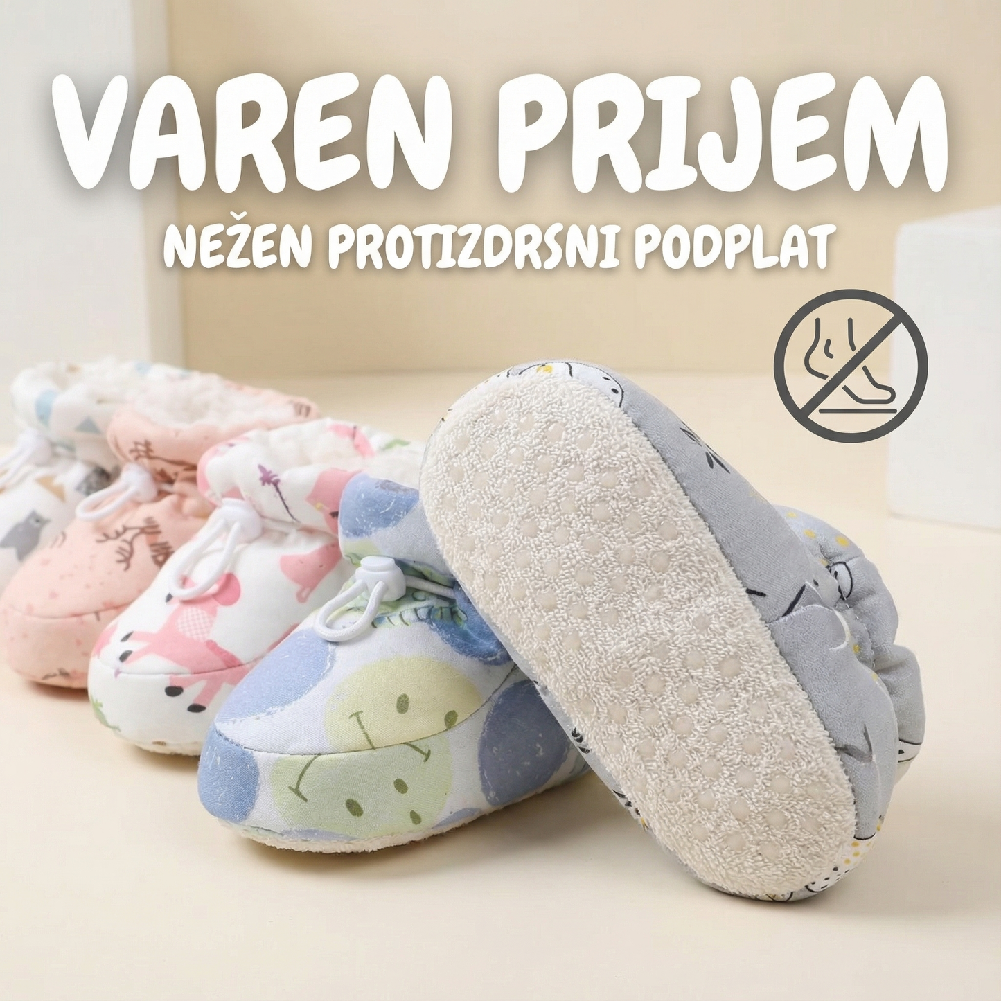 【👶 360° mehka obloga za stopala, vpija znoj in vas greje】Topli krzneni otroški škornji