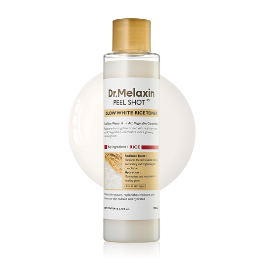 Korean Dr. Melaxin White and Black Rice Exfoliating Hydrating Essence Moisturizing Gentle Exfoliation Soften Serum Skin Care