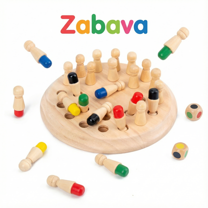 【👶Izboljšajte otrokovo logično mišljenje in okrepite družinske odnose】Lesene spominske in barvne igre za otroke in odrasle