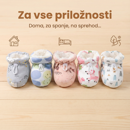 【👶 360° mehka obloga za stopala, vpija znoj in vas greje】Topli krzneni otroški škornji