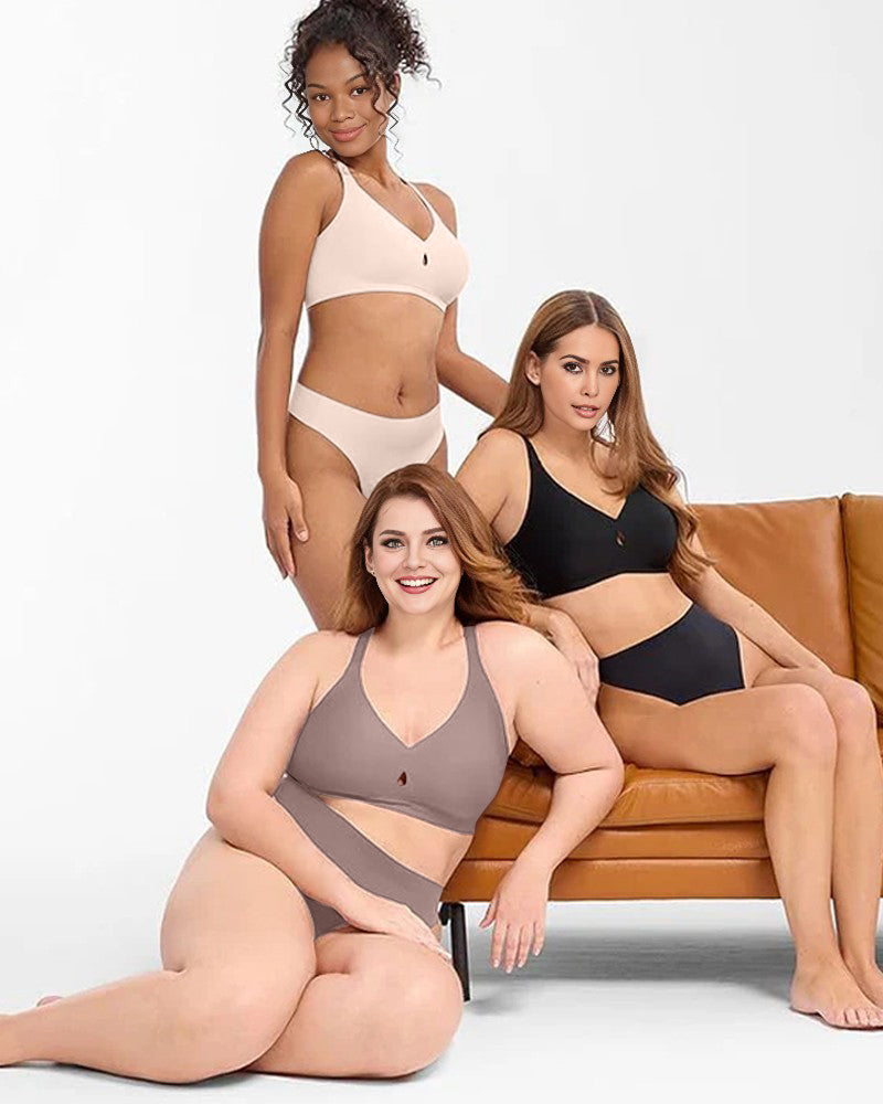 Nevidni lifting modrček z zračno vdolbino za kapljice vode