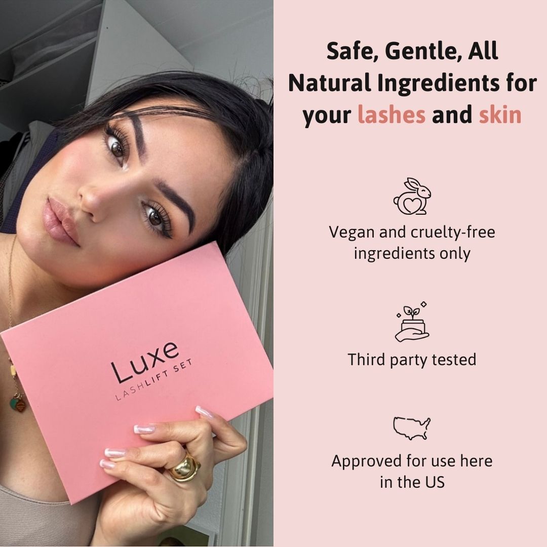 🔥Luxe Lashlift Set – brez salonov, brez maskare, dvignjene trepalnice do 2 mesecev!