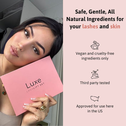 🔥Luxe Lashlift Set – brez salonov, brez maskare, dvignjene trepalnice do 2 mesecev!