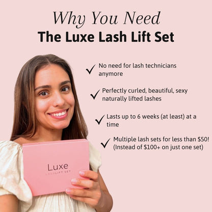 🔥Luxe Lashlift Set – brez salonov, brez maskare, dvignjene trepalnice do 2 mesecev!