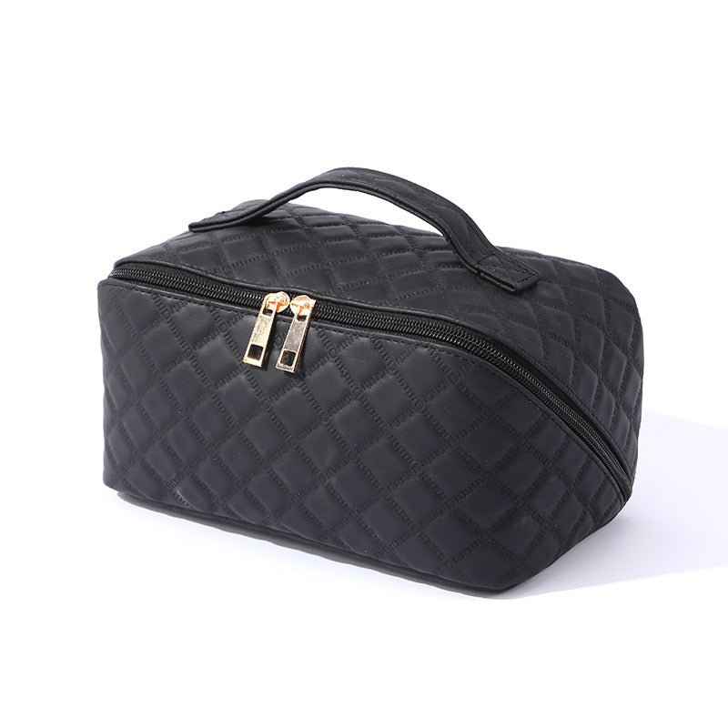 ✨ Ženska potovalna kozmetična torbica – vodoodporna organizatorka za ličila iz umetnega usnja z odprtino za 180° in veliko prostornino