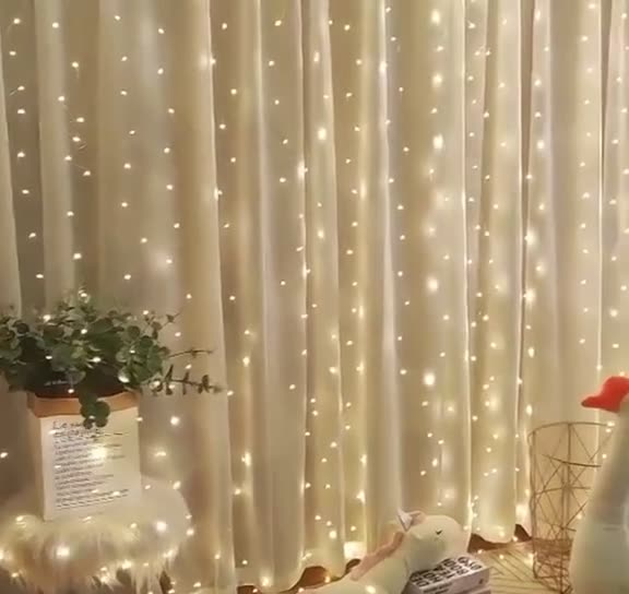 【💡Doda čar vsakemu notranjemu prostoru!】Luči za zavese