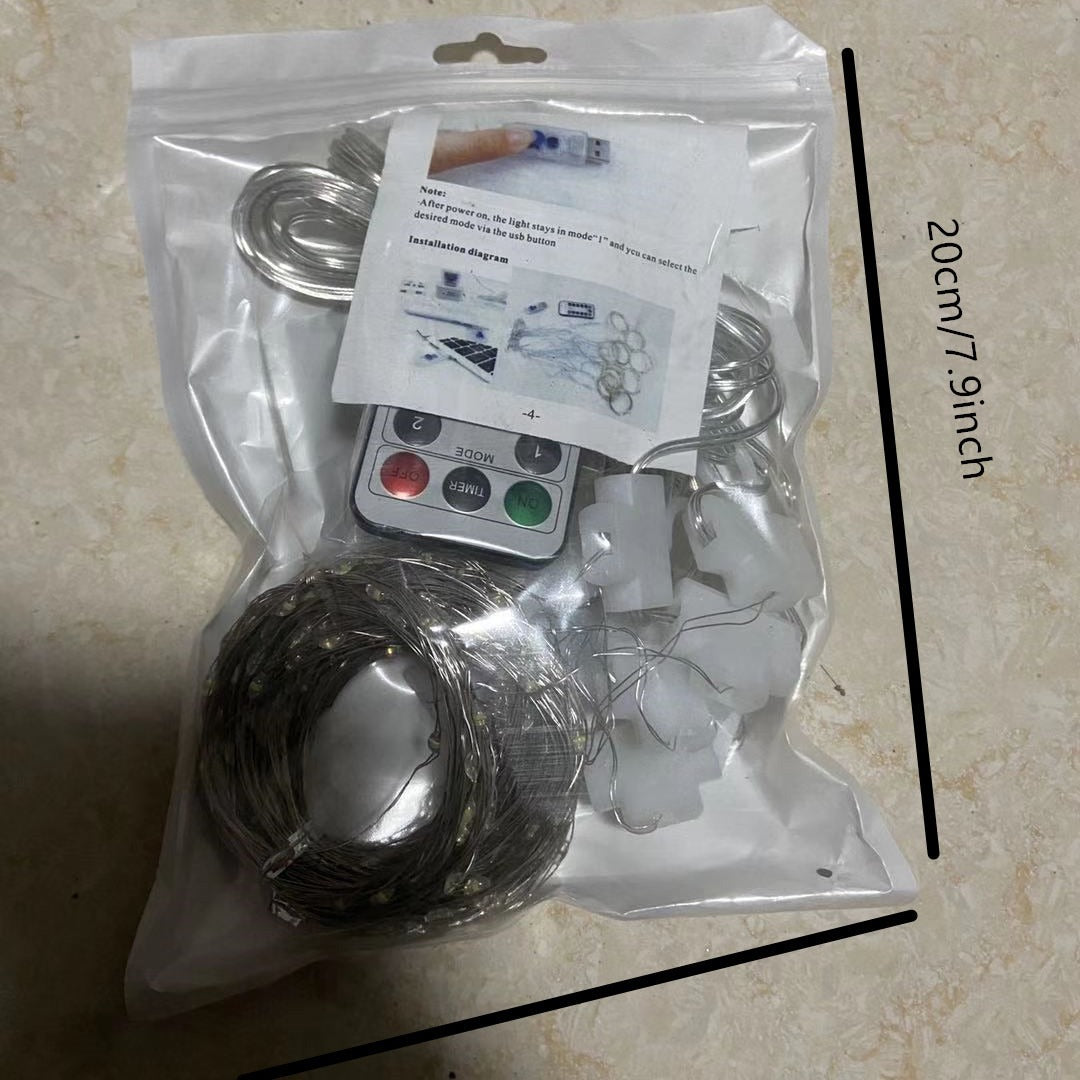 【💡Doda čar vsakemu notranjemu prostoru!】Luči za zavese