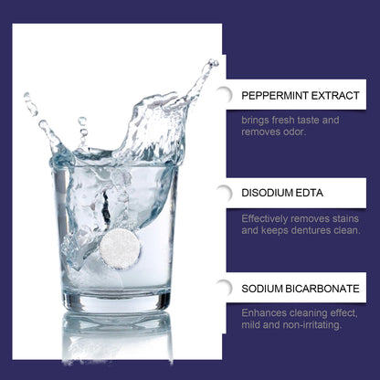 Šumeče tablete za čiščenje zobnih protez