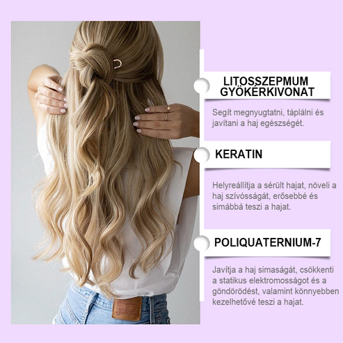 Vijolična maska za blond lase – odstranjuje rumene tone, vrača sijaj in ščiti barvo