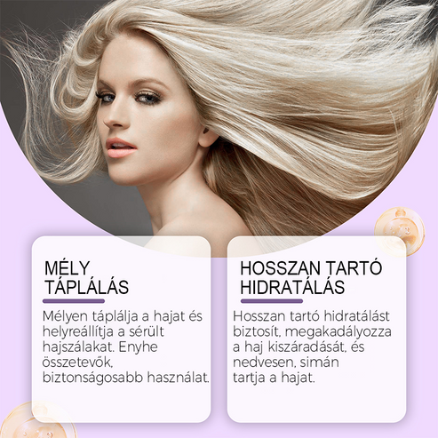 【🔥Kupite 1 dobite 1 gratis🔥】Vijolična maska za blond lase – odstranjuje rumene tone, vrača sijaj in ščiti barvo