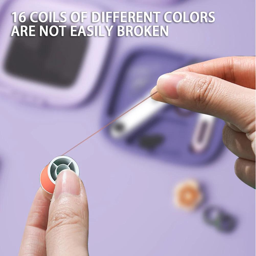 ✨Magnetic Sewing Kit – 40-Piece Portable Sewing Box with Needles, Threads & Accessories | Compact, Elegant & Easy to Use