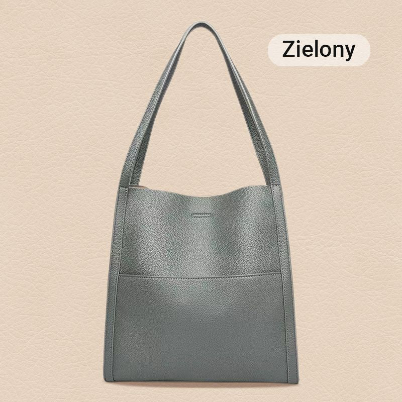 【👜 Enobarvna vrhunska torba za čez ramo - Klasična in elegantna oblika, dovolj vsestranska, da se poda k vsaki vsakodnevni obleki!】Preprosta enobarvna vrhunska torbica