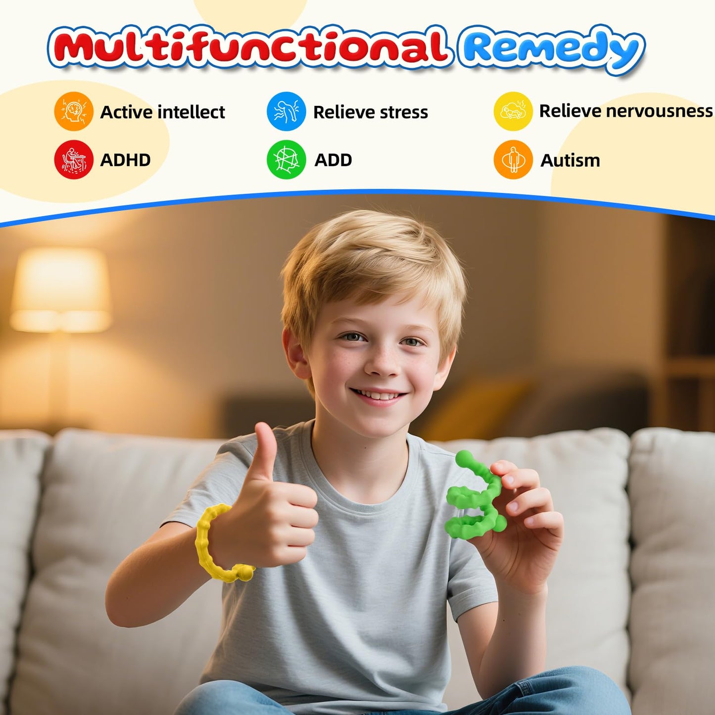 【🔥4 slogi in 4 barve】Silikonska senzorična palica