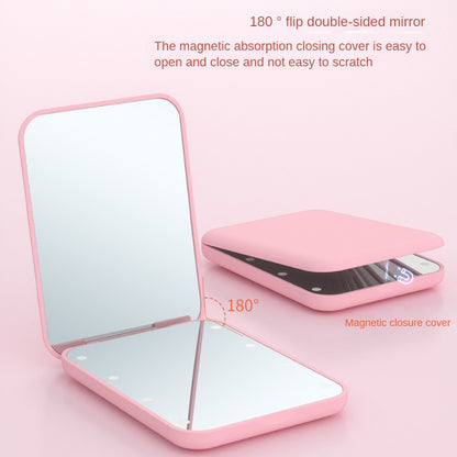 🪞Mini ogledalo za ličenje z LED osvetlitvijo – 2-kratna povečava, kompaktno in zložljivo, vaš najboljši lepotni spremljevalec na poti!