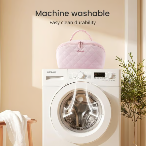 ✨ Ženska potovalna kozmetična torbica – vodoodporna organizatorka za ličila iz umetnega usnja z odprtino za 180° in veliko prostornino