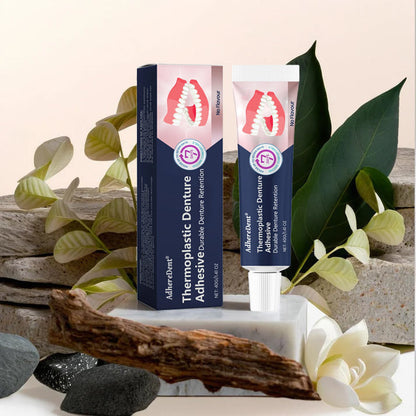 【🎁Več ko kupite, več popustov dobite】Lepilo za proteze AdhereDent® – stabilnost in naravno udobje nošenja