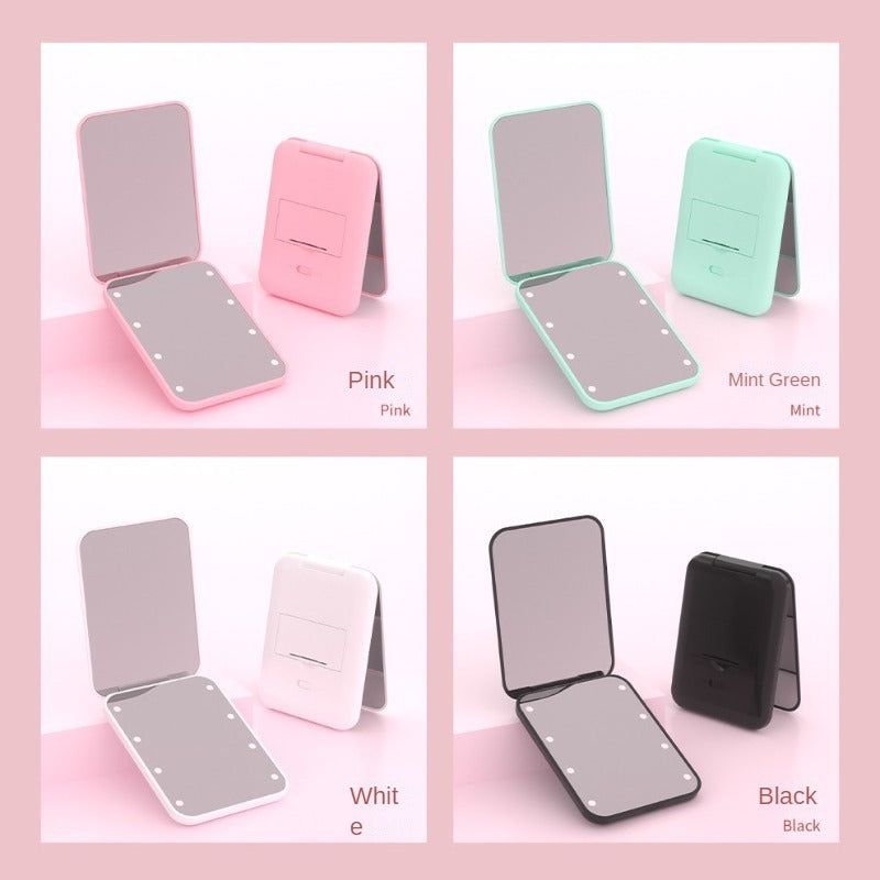 🪞Mini ogledalo za ličenje z LED osvetlitvijo – 2-kratna povečava, kompaktno in zložljivo, vaš najboljši lepotni spremljevalec na poti!