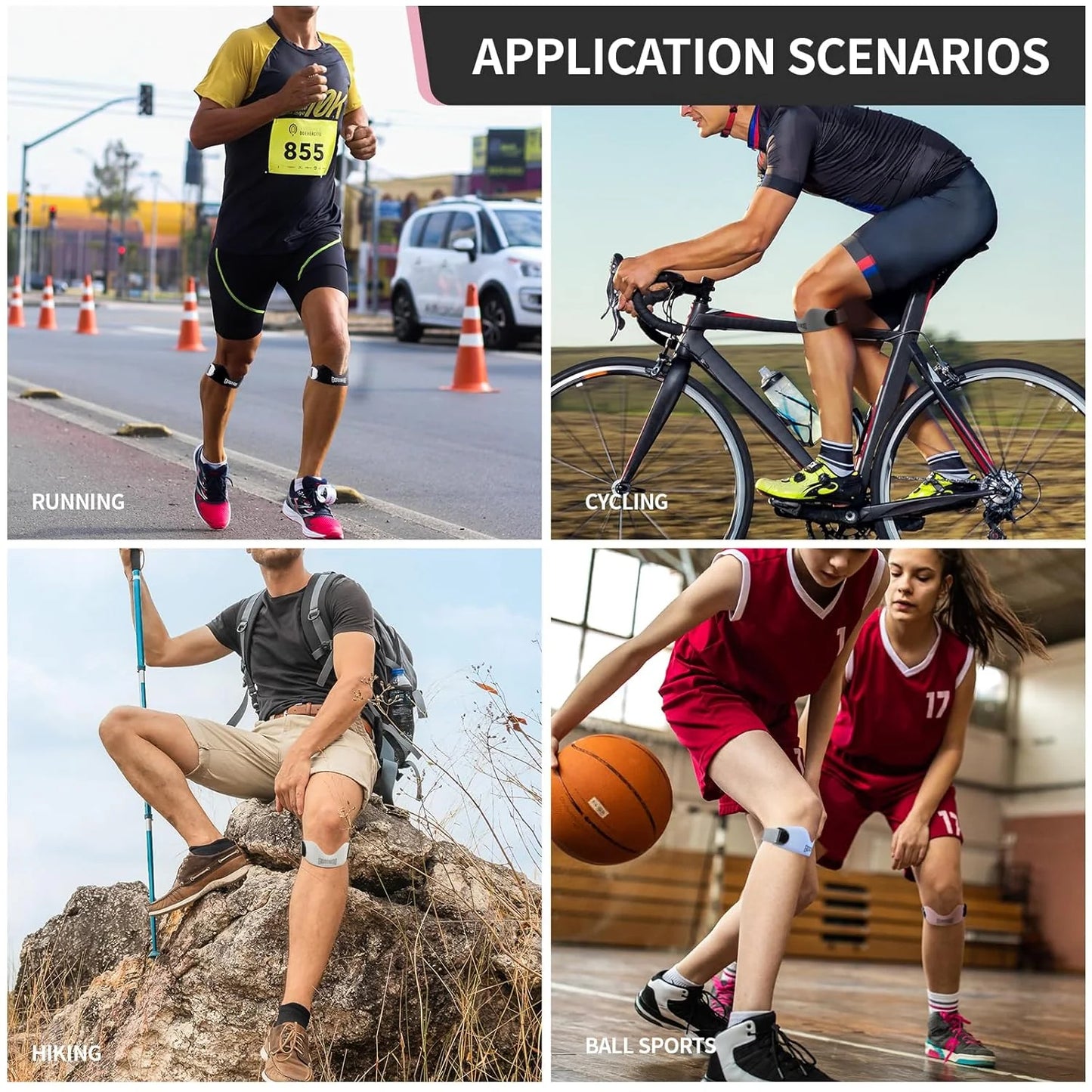 🦵 Patelarni trak za šport – Ublaži bolečino kolena + Anti-poslizgava + Dišljiva udobnost! ✨