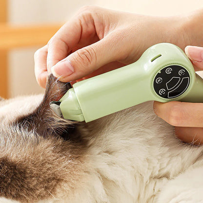 🐱Pet Nail Grinder & Hair Trimmer 2-in-1 –  tiho, varnostno in brezžično, za udobje vašega ljubljenčka! 🐶