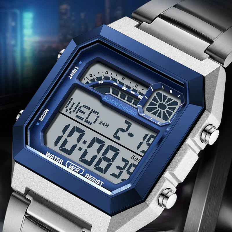 ⌚ Digitalna kvadratna unisex ura z osvetlitvijo – Jasno ponoči & odporna vsak dan! ✨
