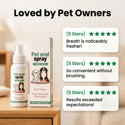 🐱 Kíméletes szájápoló spray kutyáknak és macskáknak – friss lehelet fogmosás nélkül! 🦷