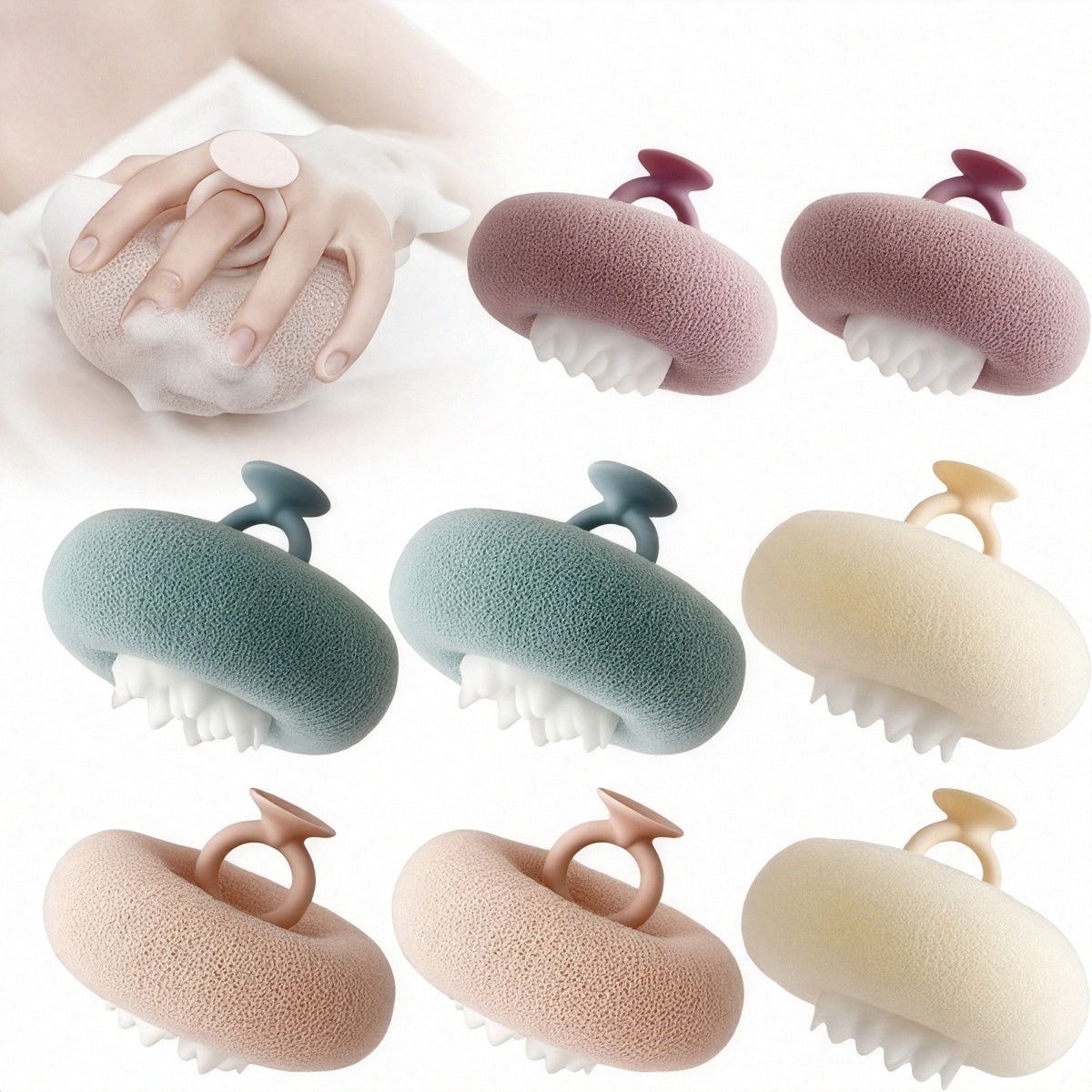 【🔥Drugi kos brezplačen】Prisesek za prhanje s sončnično kroglico in piling gobico