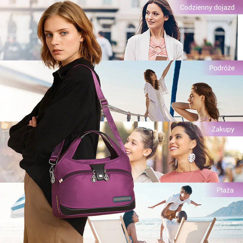 ✨ Antykradzieżowa Torba z 10 Kieszeniami – Lekka in Modna za Vsakdanjo Uporabo! ✨