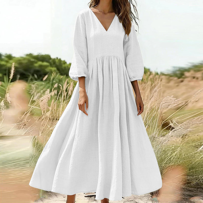 👗 Maxi obleka z V-izrezom – eleganca in udobje! ✨