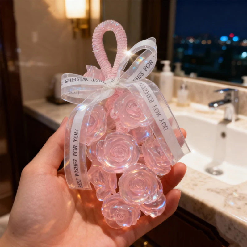 🧼Ročno izdelano kristalno milo vrtnica – darilo za sebe ali najljubše!