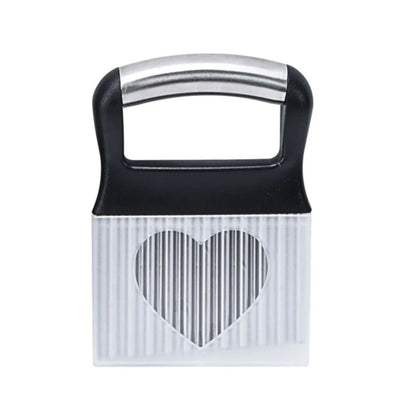 🥔Rezalnik krompirja iz nerjavečega jekla z valovitim robom – nož z ergonomskim ročajem za kreativno kuhanje