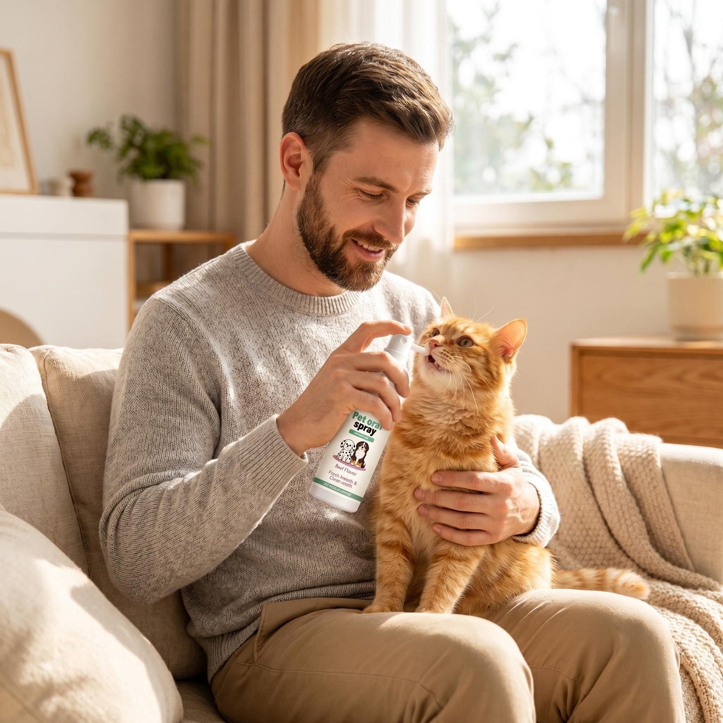 🐱 Kíméletes szájápoló spray kutyáknak és macskáknak – friss lehelet fogmosás nélkül! 🦷