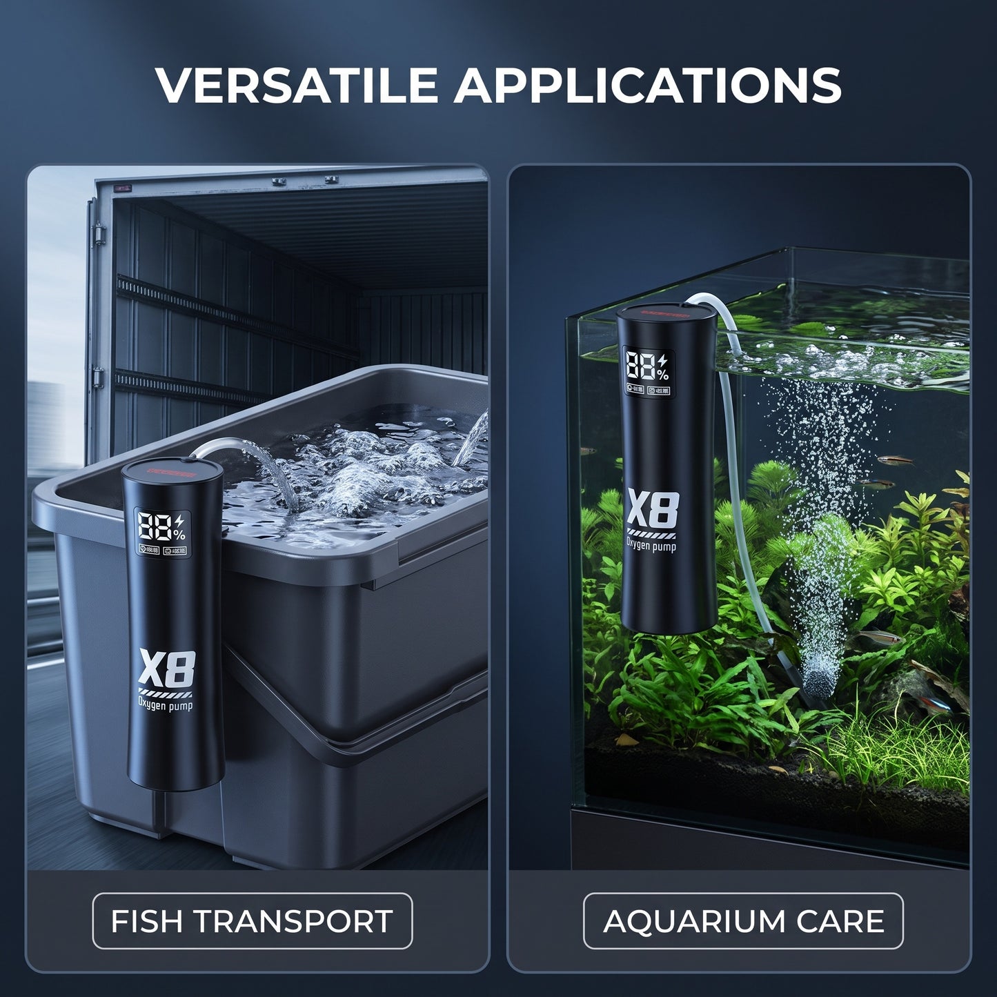 🐠 Prenosna kisikova črpalka za ribe – ohranite jih žive! ✨