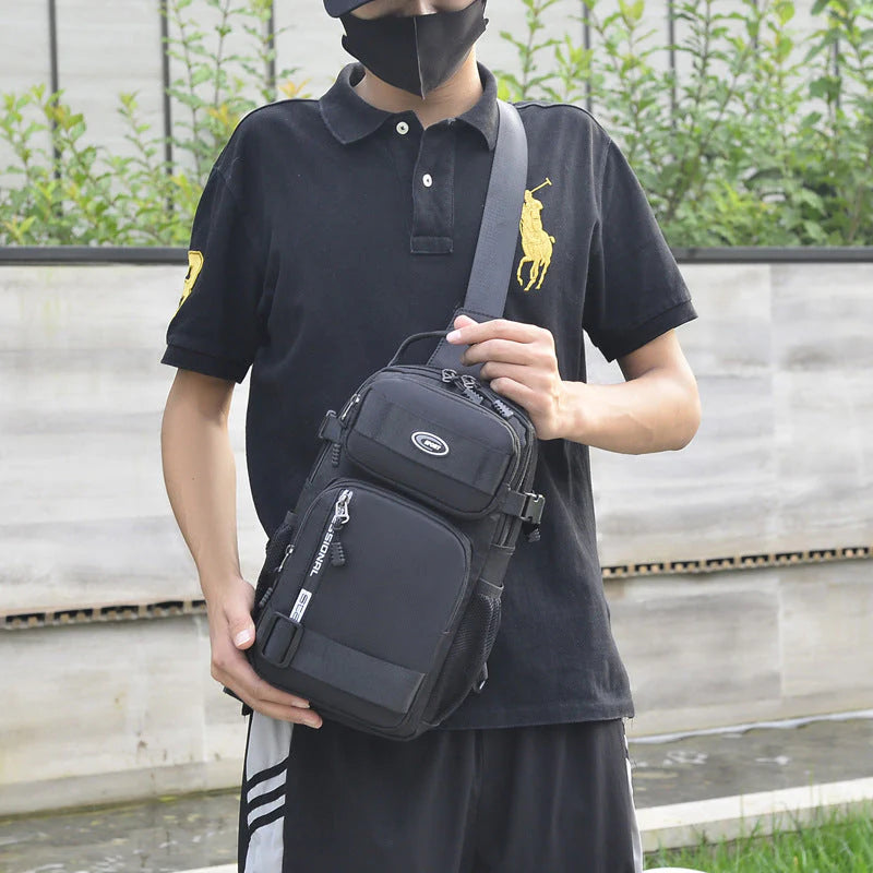 【💪🏻Najboljši pomočnik, ko greste ven】Nastavljiva torba za čez prsi iz blaga Oxford