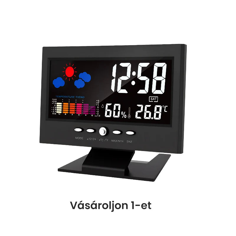 🌡️ Večni koledar Barvni zaslon – Ura za temperaturo in vlažnost! 📅
