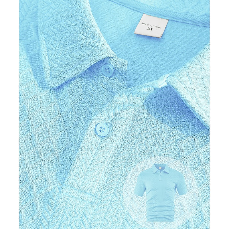 👕 Dvodelni moški komplet rombasta struktura – Hlad & stil brez mečkanja! ✨