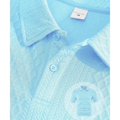 👕 Dvodelni moški komplet rombasta struktura – Hlad & stil brez mečkanja! ✨